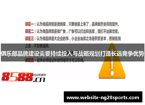 俱乐部品牌建设需要持续投入与战略规划打造长远竞争优势 俱乐部品牌建设需要持续投入与战略规划打造长远竞争优势