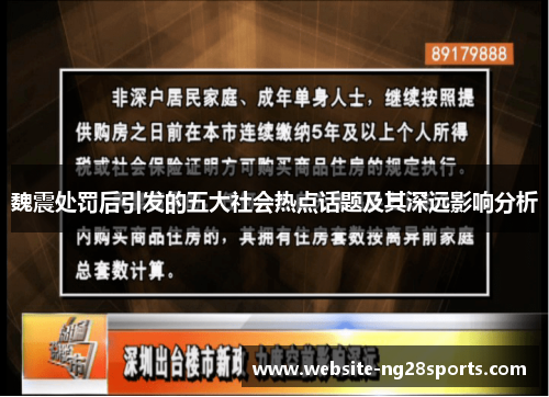 魏震处罚后引发的五大社会热点话题及其深远影响分析 魏震处罚后引发的五大社会热点话题及其深远影响分析