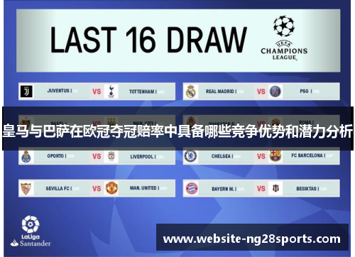 皇马与巴萨在欧冠夺冠赔率中具备哪些竞争优势和潜力分析 皇马与巴萨在欧冠夺冠赔率中具备哪些竞争优势和潜力分析